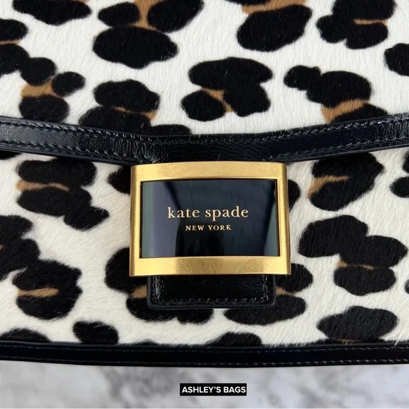 Kate Spade Katy Leopard Haircalf Medium Convertible Shoulder Bag & Crossbody